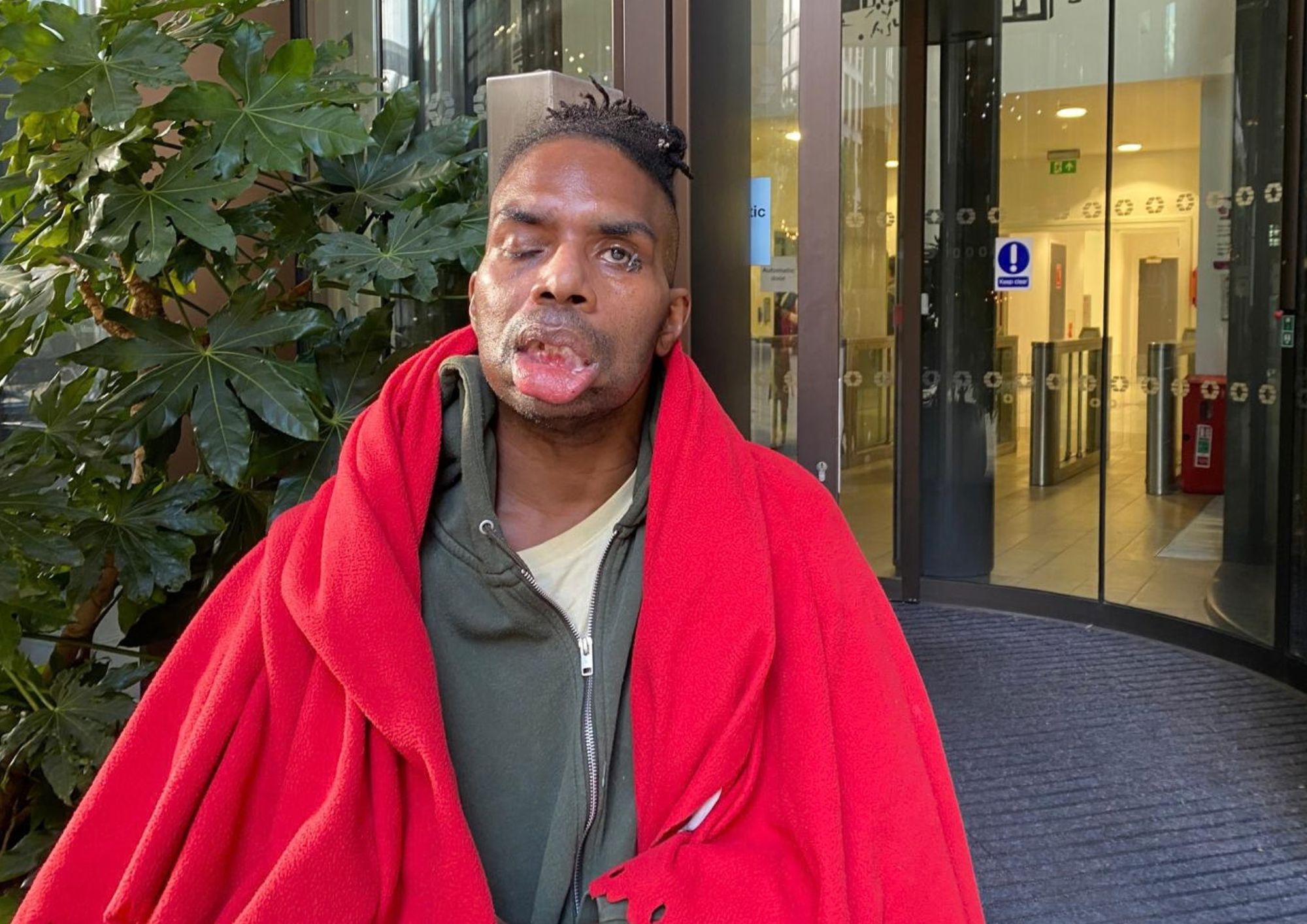 Disabled man refuses to leave council’s headquarters until he is given a home bruce